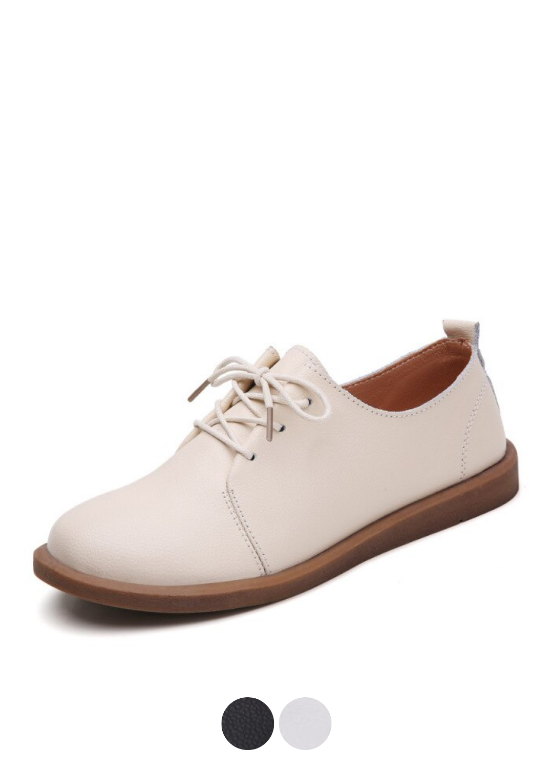 Lizzy Women's Genuine Leather Lace Up Oxfords Flat Spring Shoes