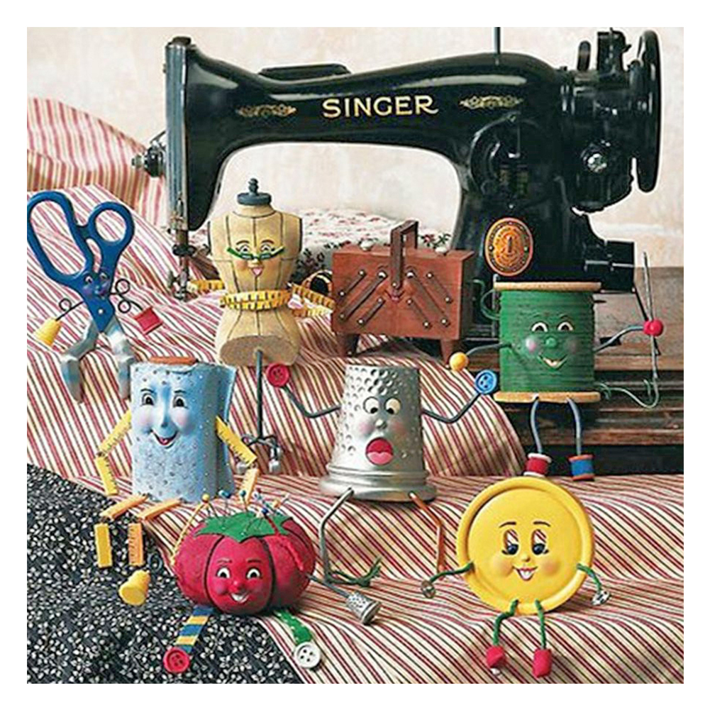 

Sewing Machine - Square Drill Diamond Painting - 30*30CM, 01, 501 Original