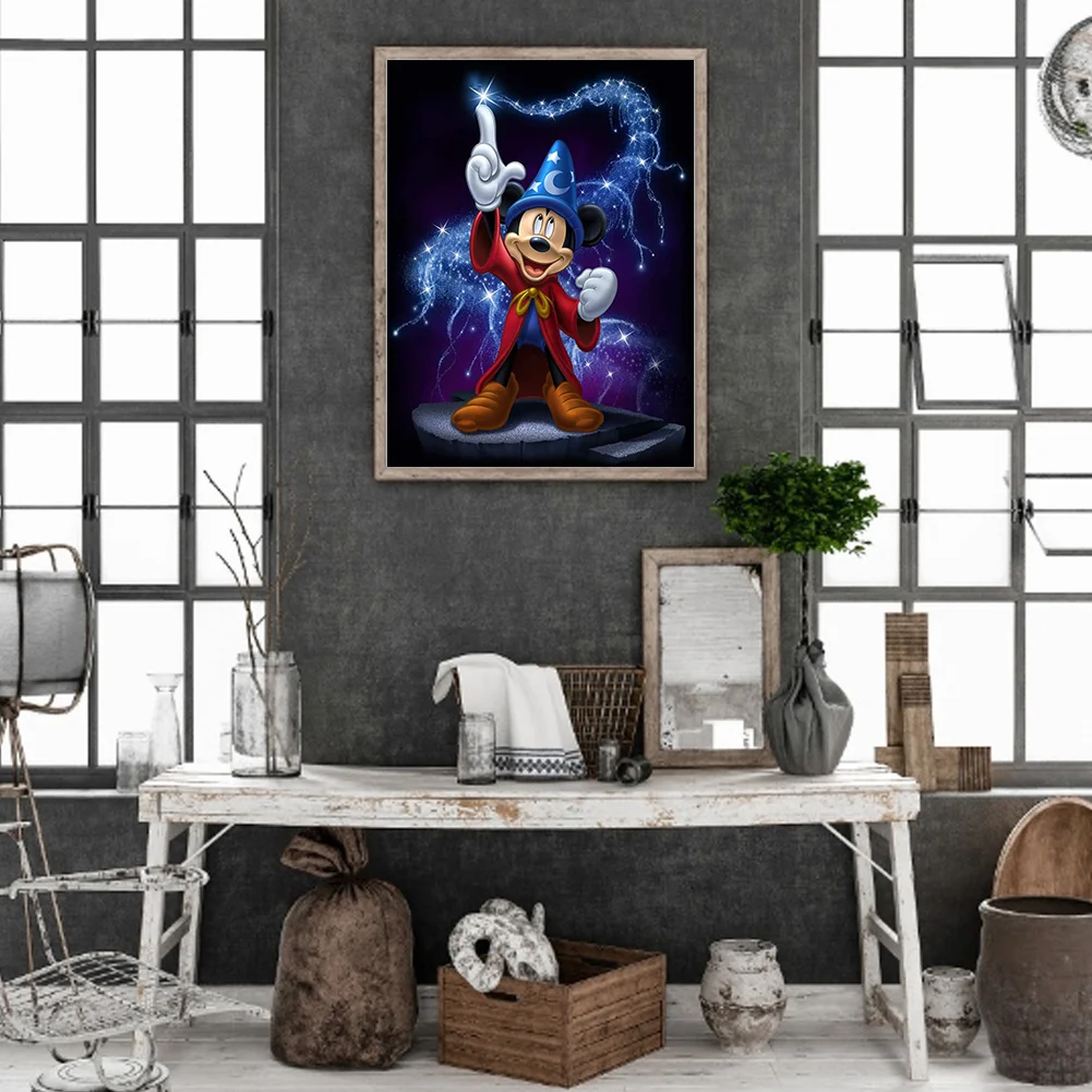 Full Round Diamond Painting 30*40cm - Magic Mickey