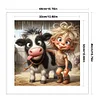 Sunshine Girl Cow-11CT Stamped Cross Stitch 40*40cm