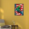 Diamond Painting -5D Full Round Drill US Flag Animal