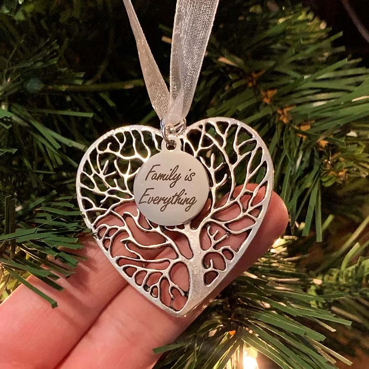 Personalized Heart Tree of Life Ornament Family Is Everything Christmas Gifts