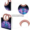 Sac &agrave; main en peinture en diamant 5d en paon DIY avec poign&eacute;e ronde, kit de peinture en diamant, sac &agrave; peinture diamant pour femmes, voyages pour shopping occasionnel, usage quotidien