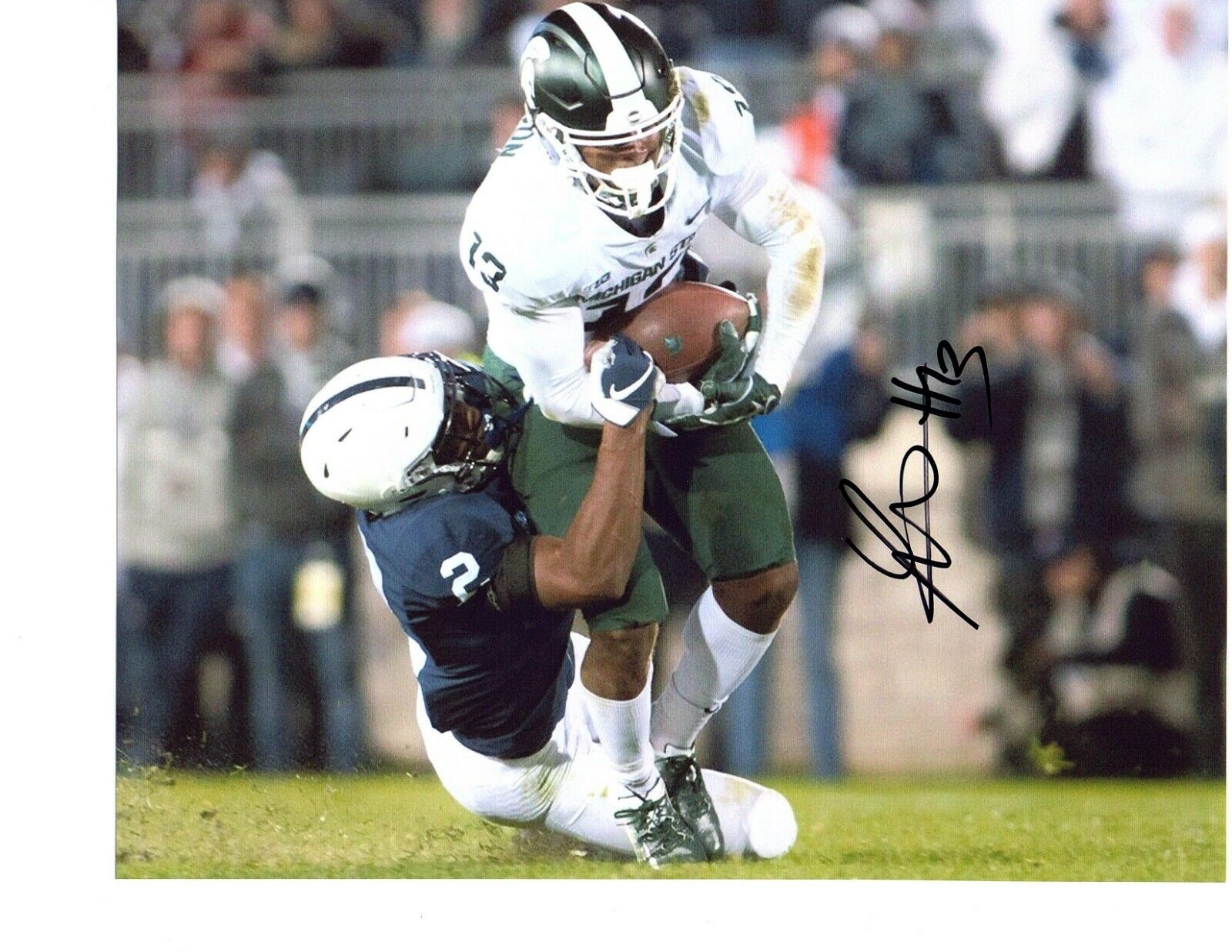 Laress Nelson signed autograph 8x10 Photo Poster painting Michigan State Spartans football d