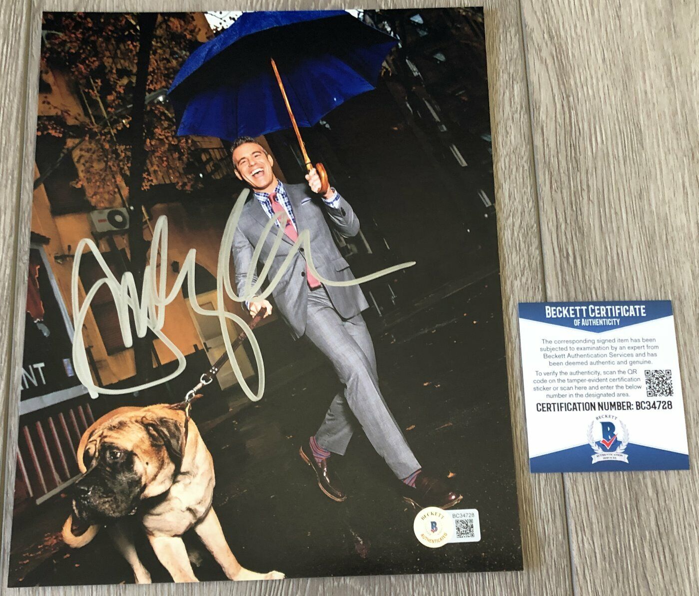 ANDY COHEN SIGNED WATCH WHAT HAPPENS LIVE 8x10 Photo Poster painting C w/VIDEO PROOF BECKETT COA