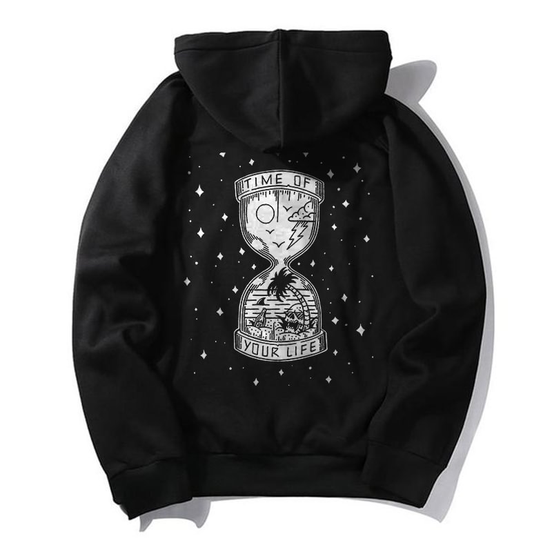 Time Of Your Life Printed Casual Men's Hoodie - Krazyskull