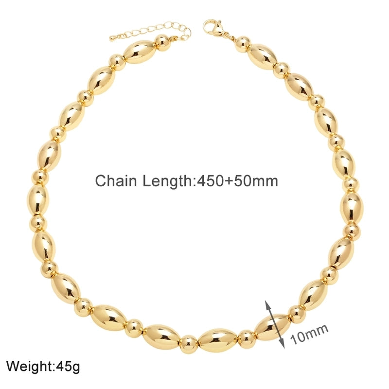 Copper 18K Gold Plated Plating Heart Shape Bracelets Necklace