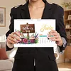 2027 Firework DIY Paper Diamond Painting Wall Calendar Set Special Shaped Partial Drill Monthly Flip Hanging Calendar Kit for Adults Beginners Gift Home Office Decor