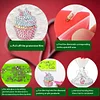 8PCS DIY Diamond Painting Art Wine Glass Charm Pendant Kits