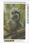 Owl  | Full Round Diamond Painting Kits