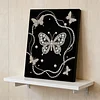 (30x40cm)DIY Pearl Painting Framed Butterfly Handmade Pearl Material Art Kit Living Room Decor