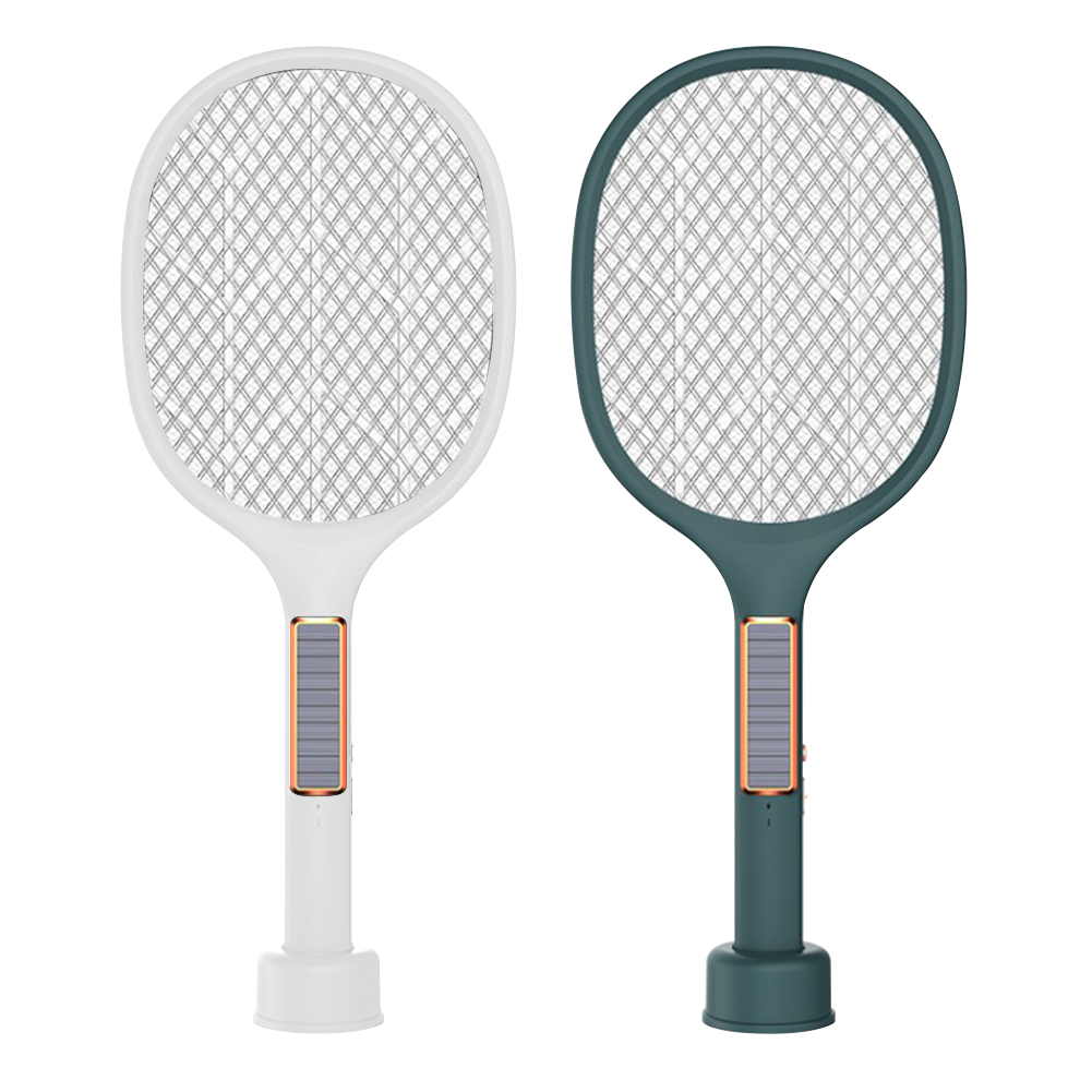 

Smart Solar Electric Mosquito Swatter 3000V Anti Fly Bug Trap Insect Racket, White, 501 Original