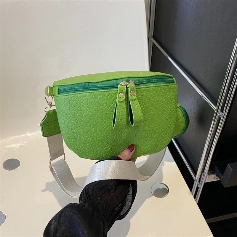 Women's Vintage Style Solid Color Pu Leather Waist Bags