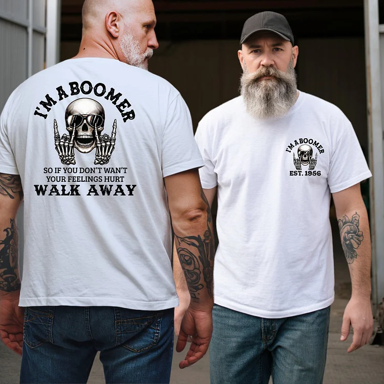  Walk Away, I'M A BOOMER T-shirt, Custom Year Of Birth Sweatshirt, Unisex Hoodie, Boomer Generation T shirt