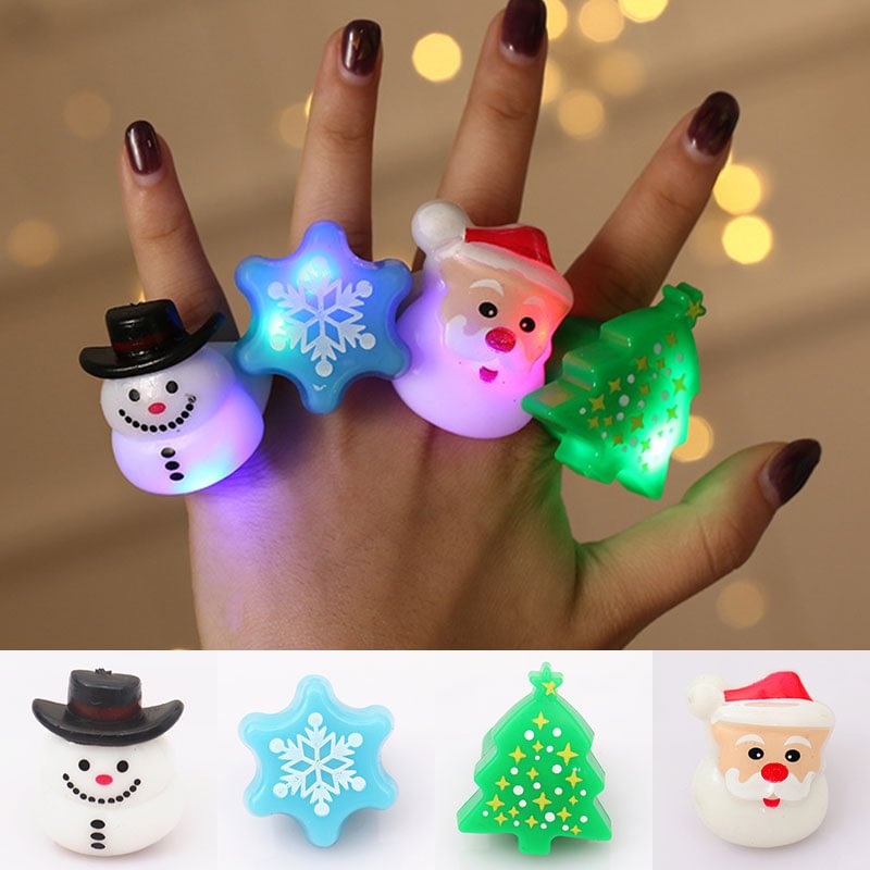 Funny Christmas Luminous Ring Creativity Toys For Child