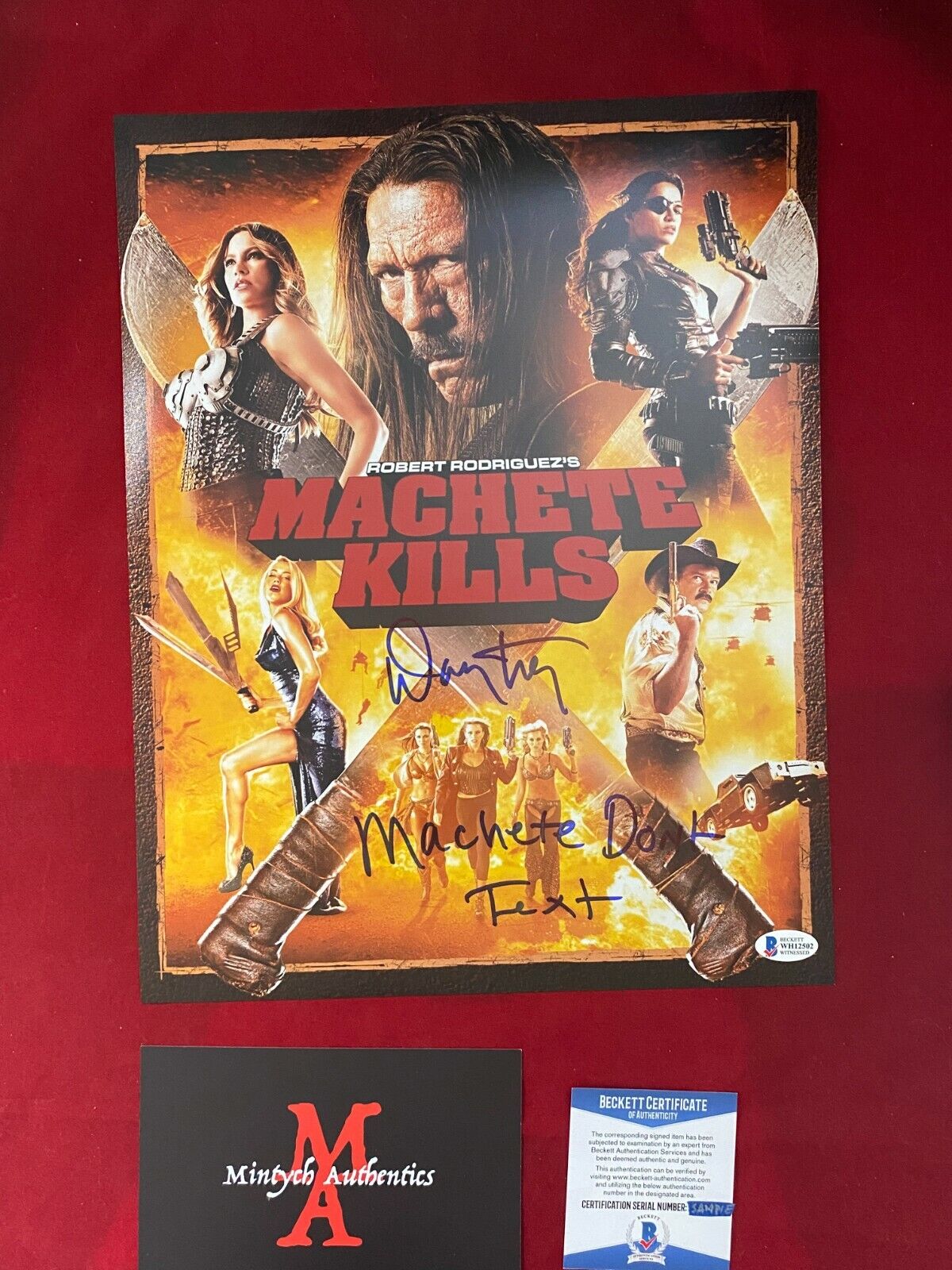 DANNY TREJO AUTOGRAPHED SIGNED 11x14 Photo Poster painting! MACHETE! BECKETT COA!