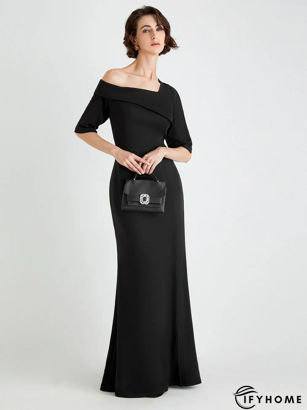 Regular Fit Elegant Evening Maxi Dress | IFYHOME