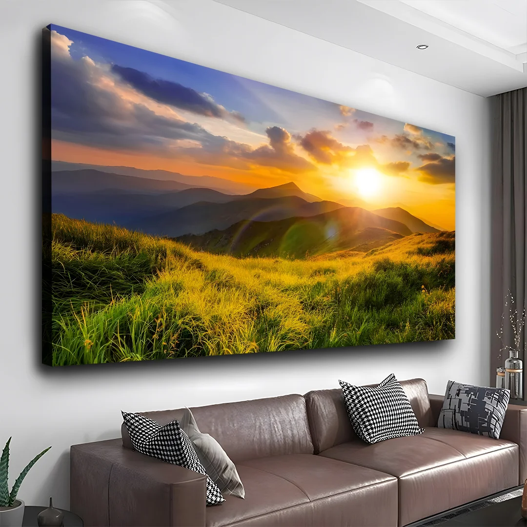 Beautiful Sunset Landscape Canvas Wall Art