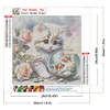 Cute Cat-Full Round Diamond Painting 30*30cm