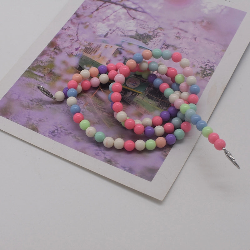 Arylic Color Block Solid Color Bag Chain