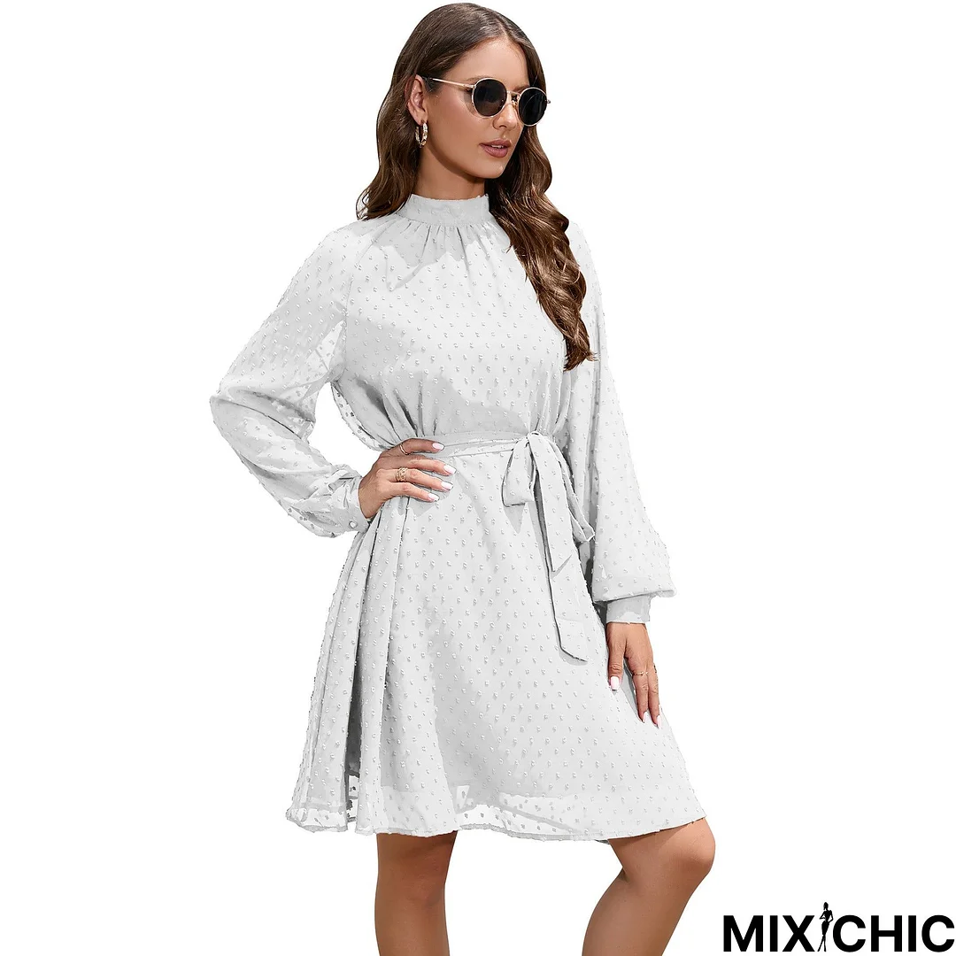 Guest Formal Long Sleeve Elegant Swiss Dresses