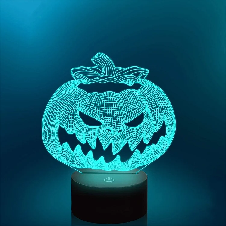 7 Colour Discolored Halloween Pumpkins Night Light Lamp Home Decoration Gifts