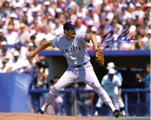 RICK RHODEN NEW YORK YANKEES ACTION SIGNED 8x10