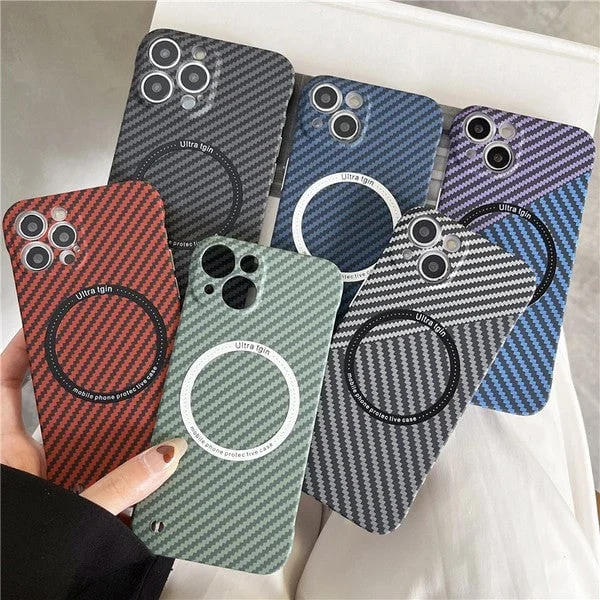 iPhone Carbon Fiber Magnetic Case