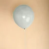 10 Pack | 18" Matte Pastel Silver Helium or Air Latex Party Balloons