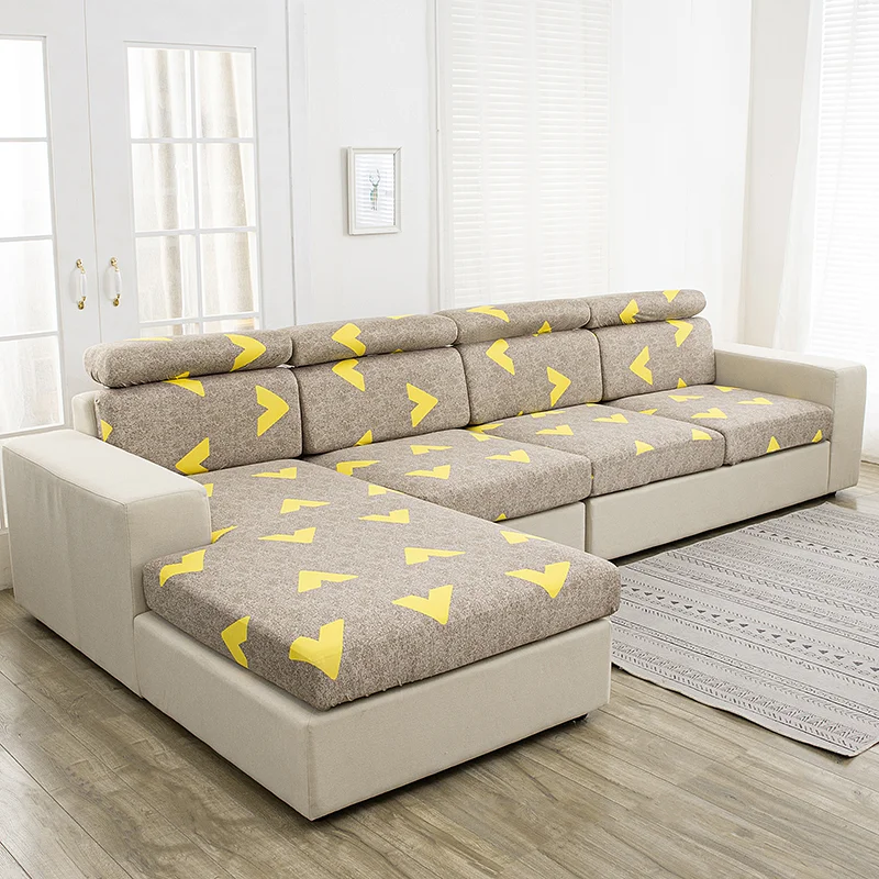 Nigikala Printed Sofa Seat Cover Stretch Sofa Covers for Living Room Furniture Protector Armchair Couch Cover for Pets, Kids 1pc
