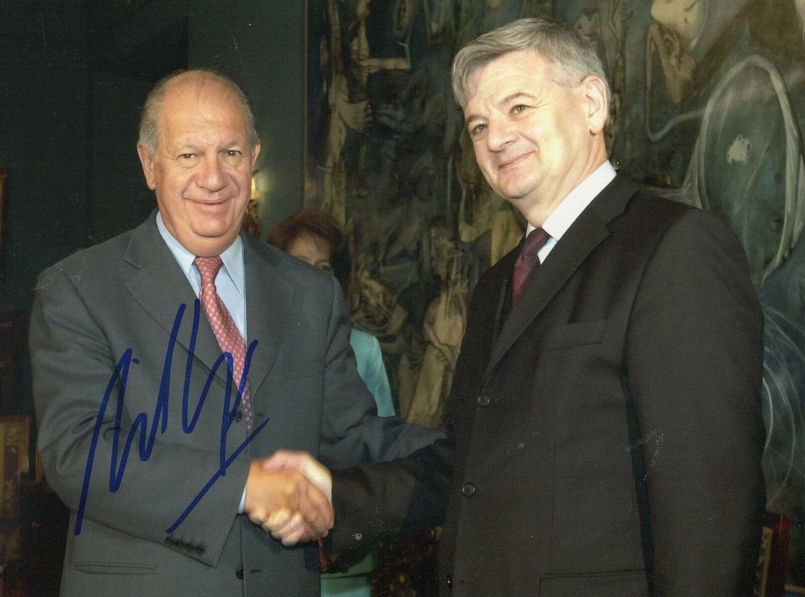 CHILE Ricardo Lagos autograph President of Chile 2000-2006, Photo Poster painting signed