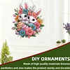 Easter 2D Flat DIY Hanging Diamond Art Ornament Home Window Pendant (Rabbit)