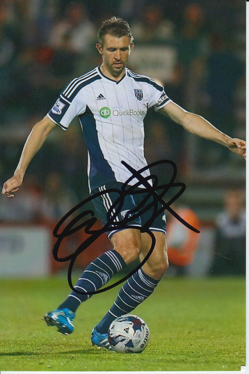 WEST BROM HAND SIGNED GARETH MCAULEY 6X4 Photo Poster painting 1.