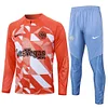 Joyfball 2024/2025 Internazionale Milan Half-Pull Training Suit Orange Football Jersey 1:1 Thai Quality Set