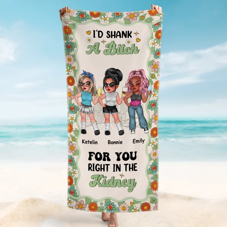 Custom Beach Towel -I'd Shank For You