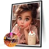 Diamond Painting-DIY Full Round Drill Sweet Cool Girl(40x50cm)