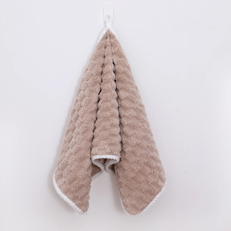 Cloud Lattice Towel Bath Towel Hair Drying Hat Shower Cap Women’s Household Water Absorbent Quick-drying Hair-free Thickened Wearable Bath