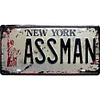 NEW YORK ASSMAN - Car License(6*12Inch) - Garage