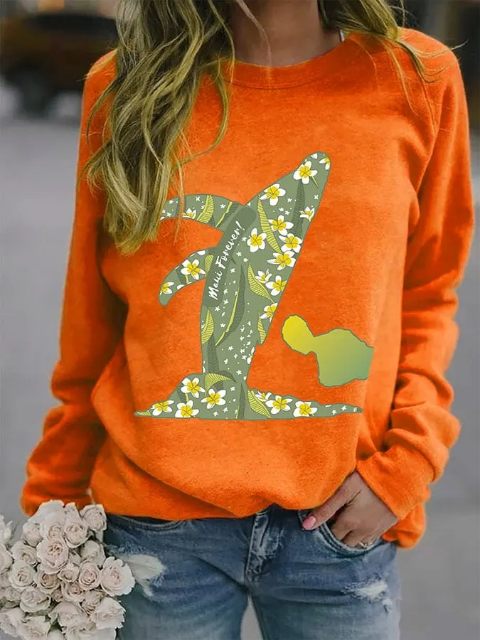Women's Maui Forever Print Sweatshirt