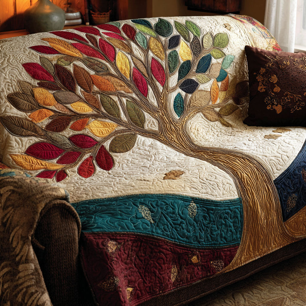 Woodland Spirit Quilted Sofa Cover NCU0DK11659 everthome