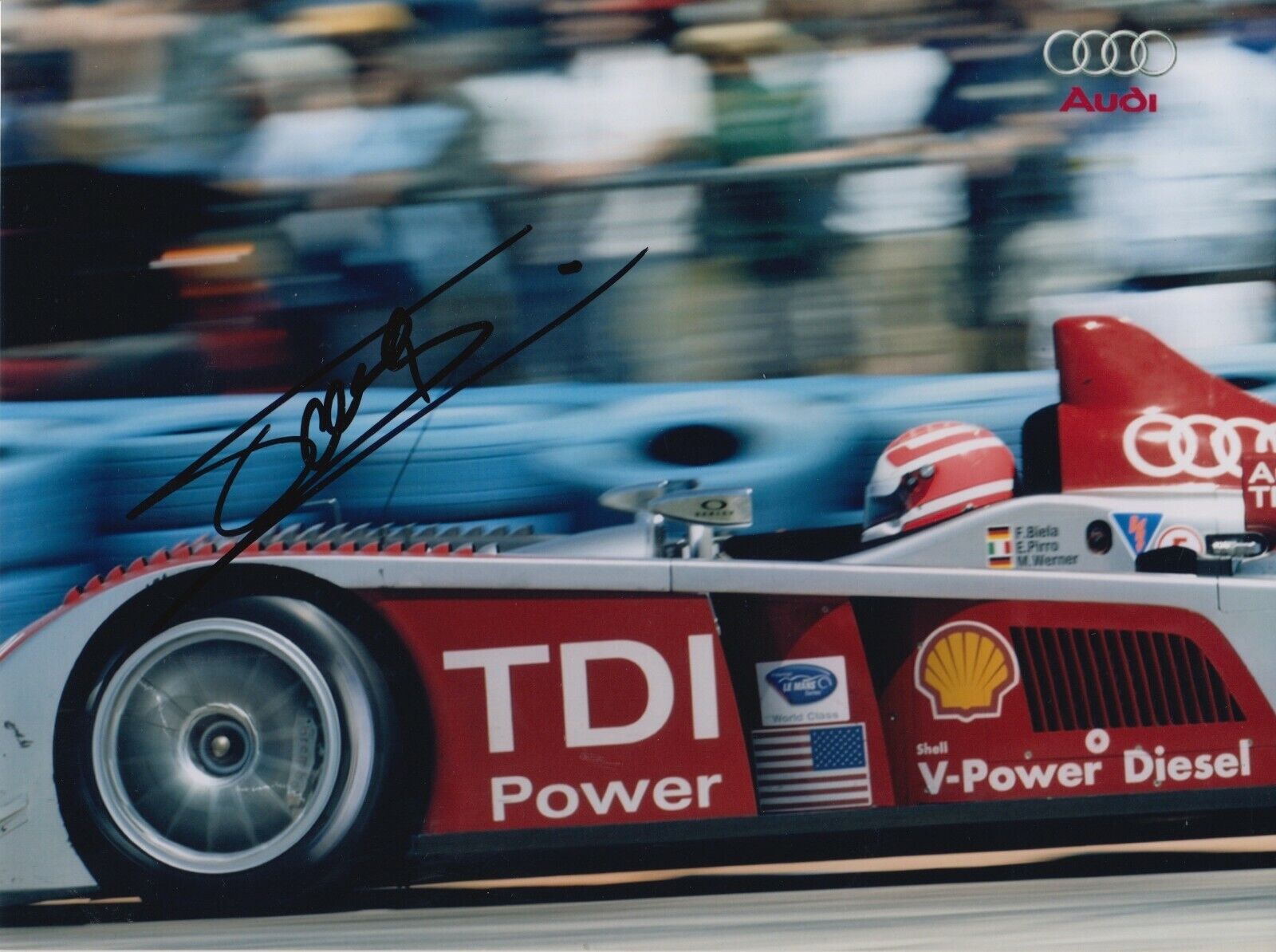 Frank Biela Hand Signed 8x6 Photo Poster painting - Le Mans Autograph 1.