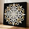 Mandala DIY Pearl Art Diamond Painting Kit for Adult Home Decor 25x25cm With Frame