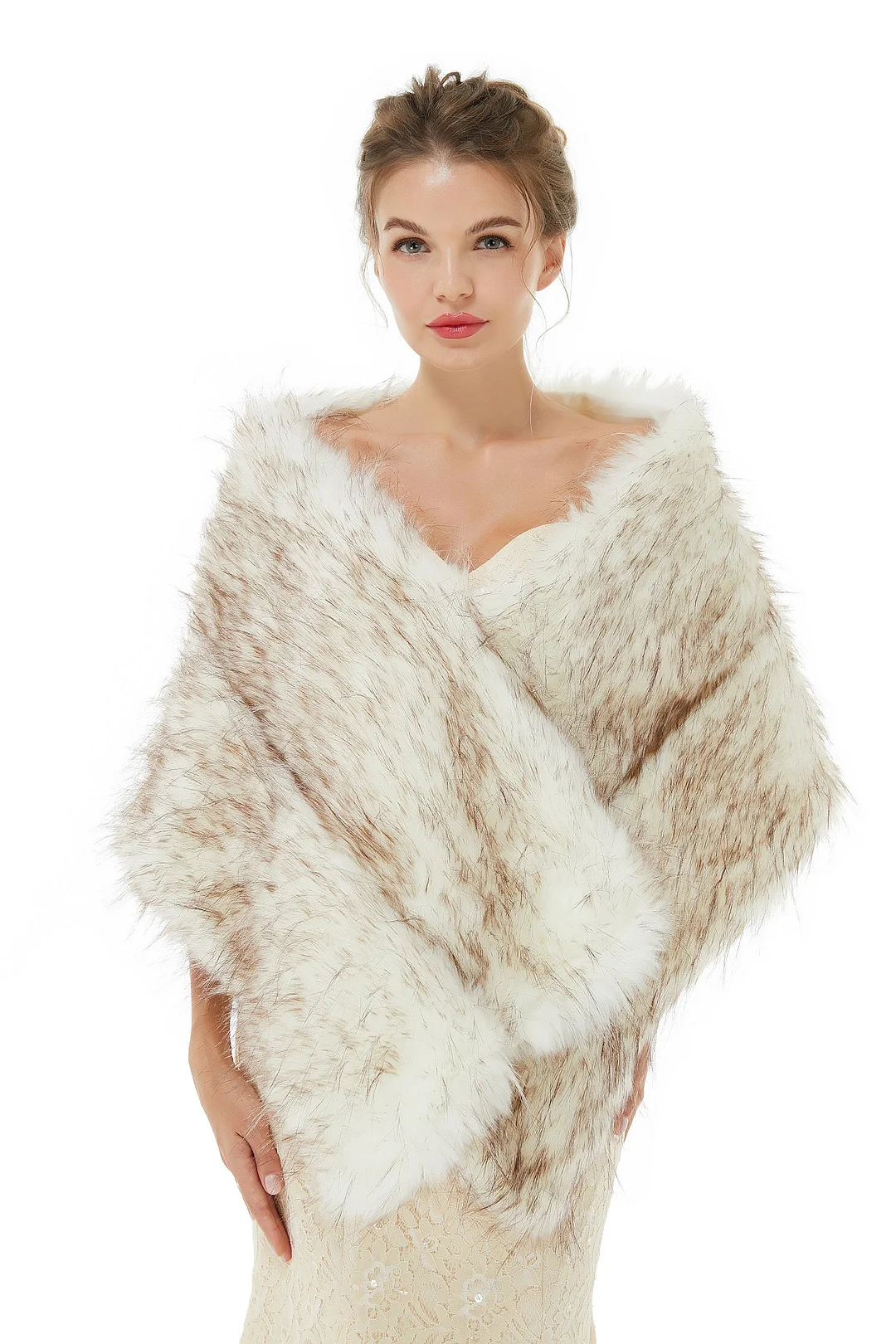 Warm Winter Wedding Wraps Faux Fur Bridal Shawl On Sale - lulusllly