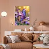 30x40cm papillon 5d bricolage full drill rond diamant peinture kit pour la d&eacute;coration int&eacute;rieure