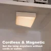 Switch Light Button Night Light USB Rechargeable Atmosphere Light Stepless Dimming Desktop Eye Protection Desk Lamp Magnetic Bedroom Bedside Timer Lamp