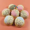 Round Pincushions with Wooden Base Sewing Pin Cushion (Random color) tapestrymarket