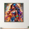 Diamond Painting -DIY Round Drill Girl(40x40cm)
