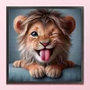Lion-18CT Stamped Cross Stitch Kit(20x20cm)