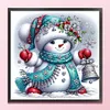 (Multi-Style) Cute Snowman-18CT Stamped Cross Stitch 30*30cm/11.81*11.81in tapestrymarket