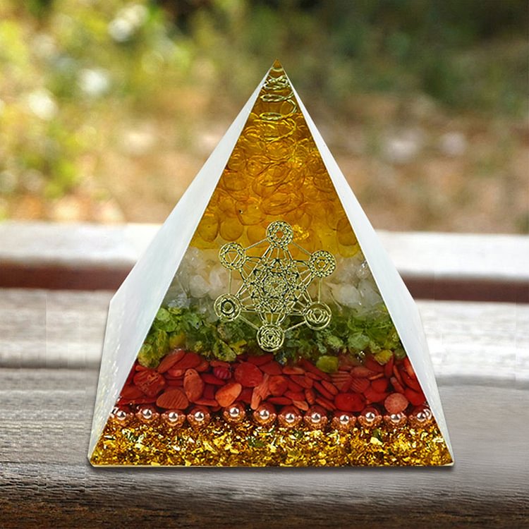 Natural Crystal Strength Orgone Pyramid